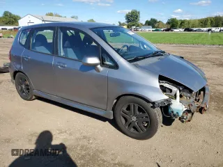 2007 Honda Fit Sport with VIN JHMGD38647S031956, listed as a Copart auction lot 73985754 with 138,233 mi miles and Salvage Title. Bid and sale history available at carsss.com. Image 4.