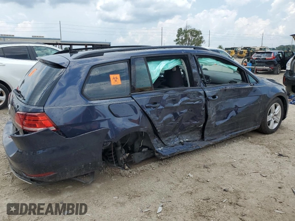 2018 Volkswagen Golf SportWagen S with VIN 3VWD17AU2JM767482, listed as a Copart auction lot 67673204 with 34,476 mi miles and Non Repairable. Bid and sale history available at carsss.com. Image 3.
