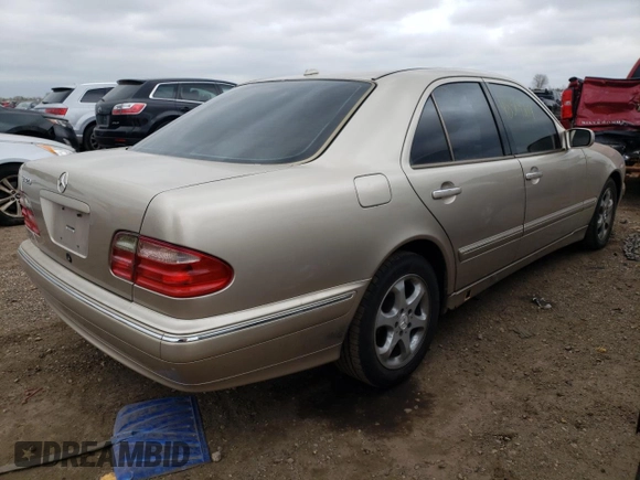 2002 Mercedes-Benz E-Class with VIN WDBJF65J12B463150, listed as a Copart auction lot 74434654 with 215,883 mi miles and Salvage Title. Bid and sale history available at carsss.com. Image 3.