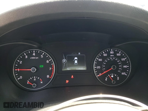 2016 Kia Optima LX with VIN 5XXGT4L35GG098275, listed as a Copart auction lot 56706895 with 114,043 mi miles and Salvage title. Bid and sale history available at DreamBid. Image 9.