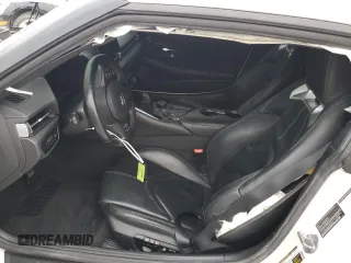 2021 Toyota GR Supra 3.0 with VIN WZ1DB0C02MW036476, listed as a Copart auction lot 88596345 with 47,682 mi miles and Salvage Title. Bid and sale history available at carsss.com. Image 7.