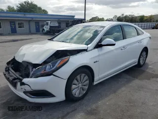 2016 Hyundai Sonata Hybrid SE with VIN KMHE24L1XGA016041, listed as a Copart auction lot 48023103 with 72,307 mi miles. Bid and sale history available at carsss.com. Image 1.
