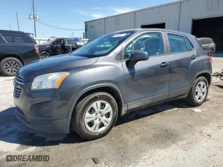 2016 Chevrolet Trax LS with VIN 3GNCJKSB6GL237035, listed as a Copart auction lot 50499105 with 157,542 mi miles and Salvage Title. Bid and sale history available at carsss.com. Image 1.