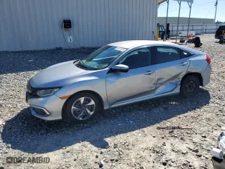 2019 Honda Civic Sedan LX with VIN 19XFC2F69KE001859, listed as a Copart auction lot 49617075 with 98,781 mi miles and Salvage Title. Bid and sale history available at carsss.com. Image 1.