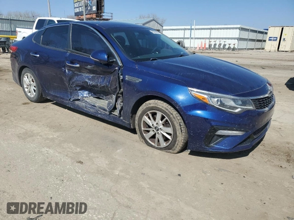 2019 Kia Optima LX with VIN 5XXGT4L33KG277679, listed as a Copart auction lot 48365435 with 124,878 mi miles and Salvage Title. Bid and sale history available at carsss.com. Image 4.