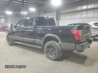 2016 Nissan Titan XD PRO-4X with VIN 1N6BA1F40GN502393, listed as a Copart auction lot 81569894 with 133,029 mi miles and Salvage Title. Bid and sale history available at carsss.com. Image 2.