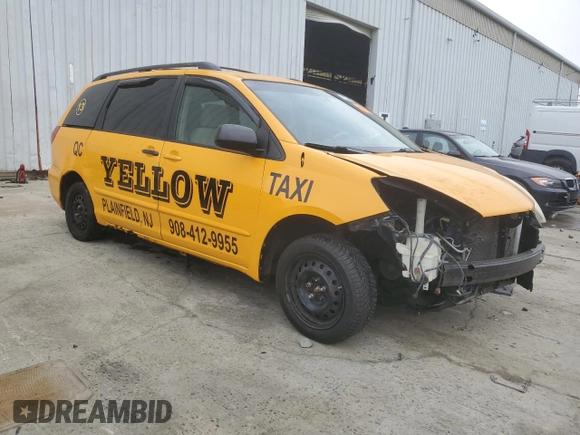 2006 Toyota Sienna LE with VIN 5TDBA23C06S057070, listed as a Copart auction lot 52540265 with 278,454 mi miles and Salvage Title. Bid and sale history available at DreamBid. Image 4.