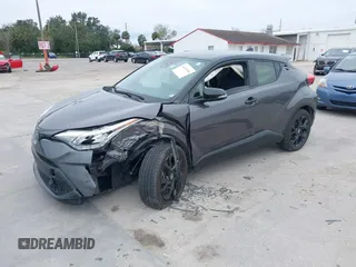 2021 Toyota C-HR LE with VIN JTNKHMBX3M1120177, listed as a IAAI auction lot 41257866 with 43,964 mi miles. Bid and sale history available at carsss.com. Image 17.