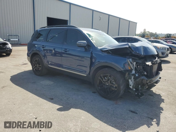2023 Kia Telluride EX X-Line with VIN 5XYP3DGC7PG367267, listed as a Copart auction lot 59660465 with 33,747 mi miles and Salvage title. Bid and sale history available at DreamBid. Image 4.