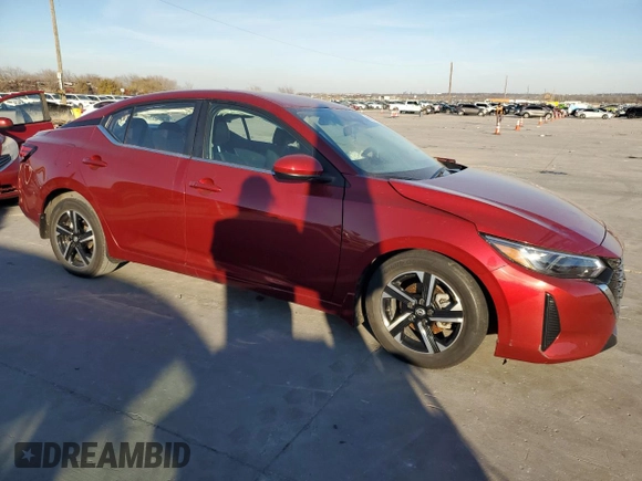 2024 Nissan Sentra SV with VIN 3N1AB8CV0RY257752, listed as a Copart auction lot 89298525 with 47,058 mi miles and Salvage Title. Bid and sale history available at DreamBid. Image 4.