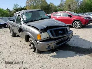 2005 Ford Ranger XL with VIN 1FTYR14U85PA00760, listed as a Copart auction lot 54455335 with 252,001 mi miles and Salvage Title. Bid and sale history available at DreamBid. Image 13.