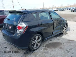 2009 Pontiac Vibe GT with VIN 5Y2SR67019Z417899, listed as a IAAI auction lot 41814115 with 122,018 mi miles. Bid and sale history available at carsss.com. Image 4.