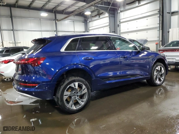 2021 Audi e-tron Premium with VIN WA1AAAGE5MB008396, listed as a Copart auction lot 46050784 with 40,765 mi miles. Bid and sale history available at carsss.com. Image 3.