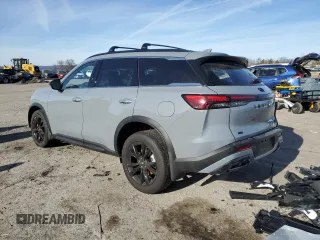 2025 Infiniti QX60 Luxe с VIN 5N1AL1FS4SC335723, выставлен на аукционе Copart как лот 41421615 с пробегом 1 125 миль миль и Списание • Salvage title. История ставок и продаж доступна на DreamBid. Изображение 2.