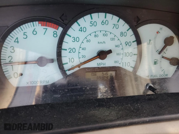 2003 Toyota Corolla CE with VIN 1NXBR32EX3Z057713, listed as a Copart auction lot 85710344 with 188,478 mi miles and Salvage Title. Bid and sale history available at DreamBid. Image 9.