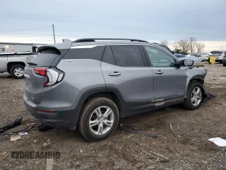 2021 GMC Terrain SLE with VIN 3GKALTEVXML327066, listed as a Copart auction lot 44121895 with 60,045 mi miles and Salvage Title. Bid and sale history available at carsss.com. Image 3.