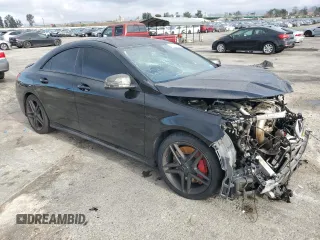 2015 Mercedes-Benz CLA 45 AMG with VIN WDDSJ5CB9FN164980, listed as a Copart auction lot 82649814 with 75,213 mi miles and Salvage Title. Bid and sale history available at DreamBid. Image 4.