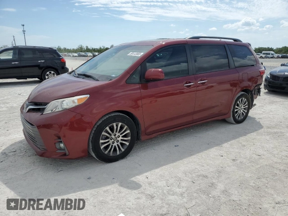 2020 Toyota Sienna XLE Auto Access Seat with VIN 5TDYZ3DC1LS076553, listed as a Copart auction lot 50412065 with 142,155 mi miles and Salvage Title. Bid and sale history available at carsss.com. Image 1.