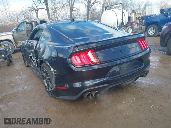 2020 Ford Mustang GT with VIN 1FA6P8CF5L5154043, listed as a IAAI auction lot 41727659 with 100,519 mi miles and . Bid and sale history available at DreamBid. Image 3.