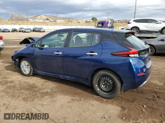 2025 Nissan LEAF S z VIN 1N4AZ1BV6SC561609, wystawiony jako Copart lot #81307814 z przebiegiem 1 116 mil mil oraz Szkoda całkowita • Salvage title. Historia ofert i sprzedaży dostępna na DreamBid. Obrazek 2.