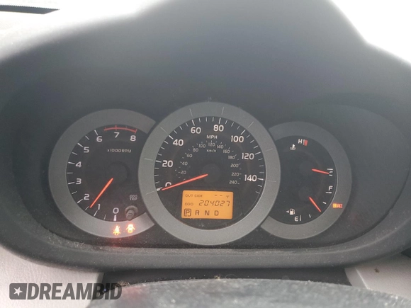 2007 Toyota RAV4 Ltd with VIN JTMBK34V475037785, listed as a Copart auction lot 66397524 with 204,027 mi miles and Salvage Title. Bid and sale history available at carsss.com. Image 9.