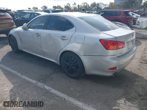 2006 Lexus IS 250 Manual with VIN JTHBK262765004161, listed as a IAAI auction lot 41545216 with 191,532 mi miles. Bid and sale history available at carsss.com. Image 3.