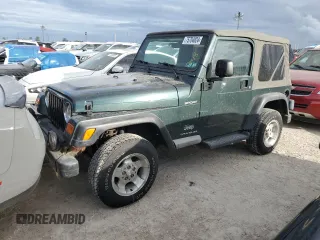 2003 Jeep Wrangler Sport with VIN 1J4FA49S43P301542, listed as a Copart auction lot 75704824 with Not Provided miles and Salvage Title. Bid and sale history available at carsss.com. Image 1.