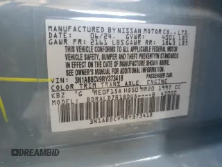 2024 Nissan Sentra SV with VIN 3N1AB8CV9RY373418, listed as a Copart auction lot 61962895 with 19,912 mi miles and Clean title. Bid and sale history available at DreamBid. Image 12.