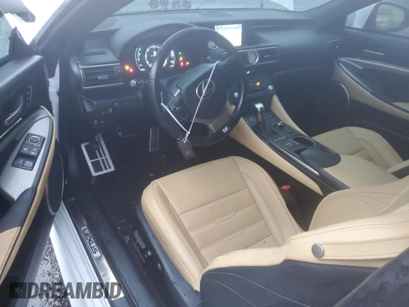 2017 Lexus RC 350 with VIN JTHSE5BC6H5007501, listed as a Copart auction lot 80518044 with 107,089 mi miles and Salvage title. Bid and sale history available at DreamBid. Image 8.