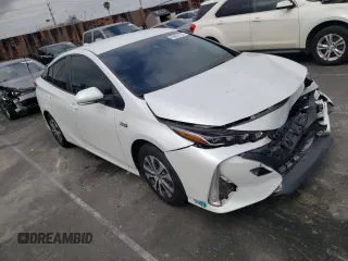 2021 Toyota Prius LE with VIN JTDKAMFP4M3192707, listed as a Copart auction lot 55993185 with 44,909 mi miles and Salvage Title. Bid and sale history available at DreamBid. Image 4.