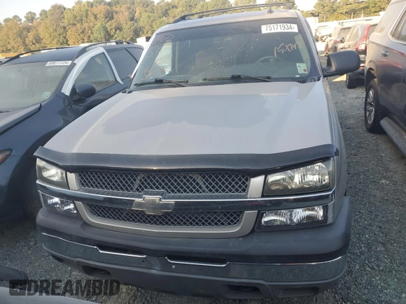 2005 Chevrolet Avalanche LS with VIN 3GNEC12Z75G154147, listed as a Copart auction lot 75171934 with Not Provided miles and Salvage Title. Bid and sale history available at DreamBid. Image 5.