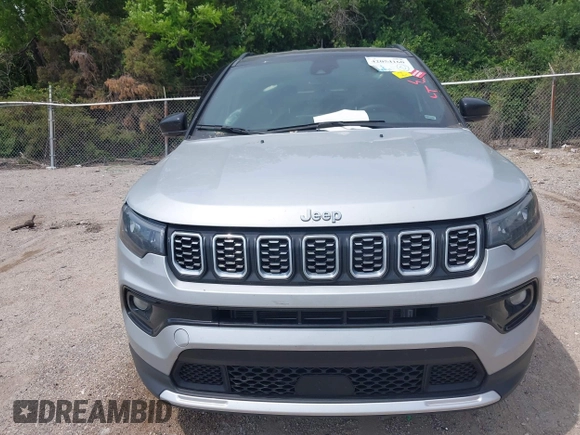 2024 Jeep Compass Limited with VIN 3C4NJDCN0RT113691, listed as a IAAI auction lot 42054160 with 24,431 mi miles and . Bid and sale history available at carsss.com. Image 12.