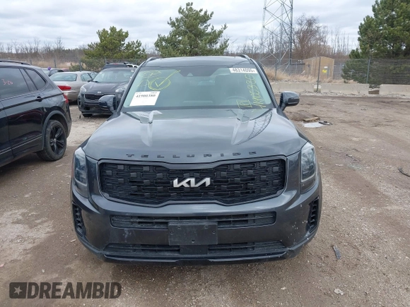 2022 Kia Telluride EX with VIN 5XYP3DHC6NG218702, listed as a IAAI auction lot 41900380 with 46,876 mi miles and . Bid and sale history available at carsss.com. Image 12.