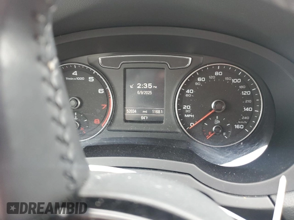 2017 Audi Q3 Prestige with VIN WA1GCCFS7HR001163, listed as a Copart auction lot 58800655 with 52,034 mi miles and Salvage title. Bid and sale history available at DreamBid. Image 9.