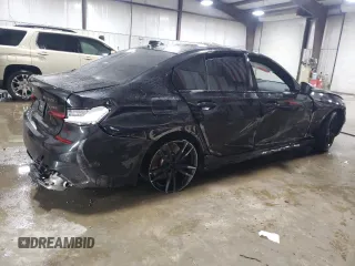 2022 BMW 3 Series M340i xDrive with VIN 3MW5U9J00N8C32315, listed as a Copart auction lot 72268484 with 37,081 mi miles and Salvage Title. Bid and sale history available at carsss.com. Image 3.