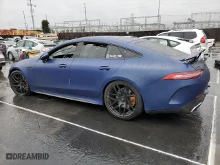 2019 Mercedes-Benz AMG GT with VIN WDD7X8KB8KA000337, listed as a Copart auction lot 45245945 with 49,580 mi miles and Salvage Title. Bid and sale history available at carsss.com. Image 2.