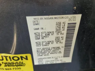 2011 Nissan Titan SL with VIN 1N6AA0EC8BN321713, listed as a Copart auction lot 41663045 with 141,328 mi miles and Salvage Title. Bid and sale history available at carsss.com. Image 13.