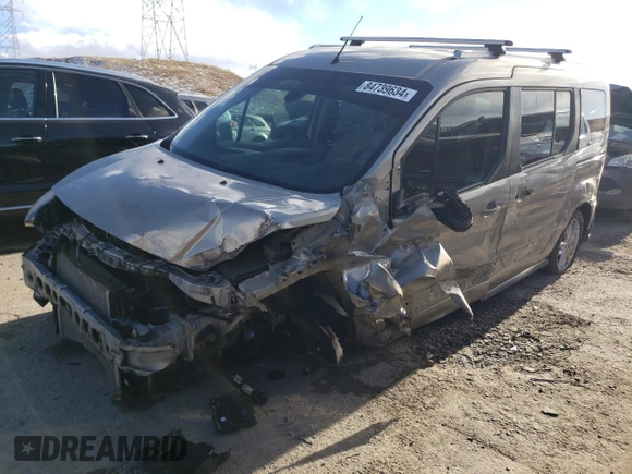 2015 Ford Transit Connect Wagon Titanium with VIN NM0GE9G7XF1180630, listed as a Copart auction lot 84739634 with 41,952 mi miles and Salvage Title. Bid and sale history available at carsss.com. Image 1.