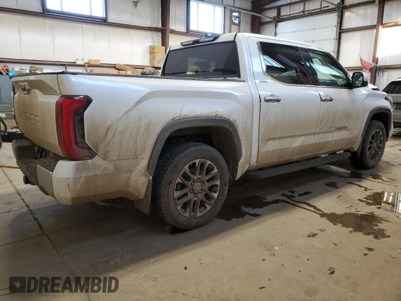 2023 Toyota Tundra Limited Hybrid with VIN 5TFJC5DB5PX015177, listed as a Copart auction lot 87896795 with 77,113 mi miles and Salvage title. Bid and sale history available at DreamBid. Image 3.