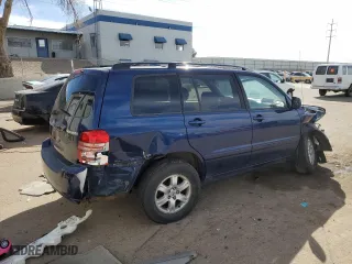 2003 Toyota Highlander with VIN JTEHF21AX30109263, listed as a Copart auction lot 44826195 with 214,959 mi miles and Salvage Title. Bid and sale history available at carsss.com. Image 3.