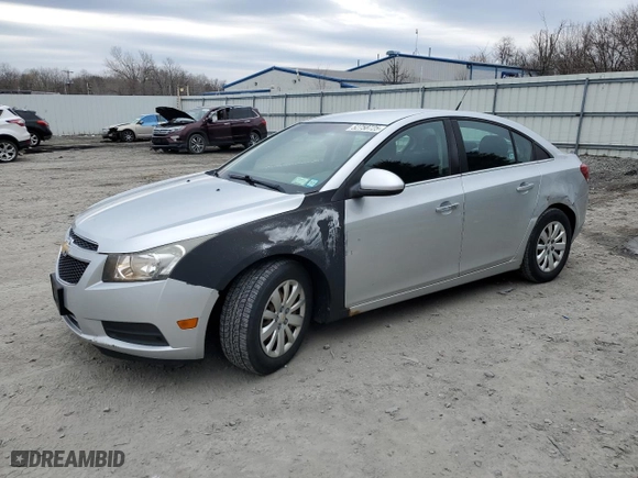 2011 Chevrolet Cruze LT w/1LT with VIN 1G1PF5S92B7296700, listed as a Copart auction lot 52758725 with 144,413 mi miles and Salvage Title. Bid and sale history available at carsss.com. Image 1.