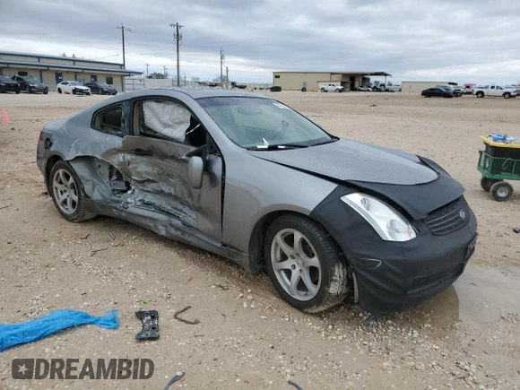 2004 Infiniti G35 Coupe w/Leather with VIN JNKCV54E34M801844, listed as a Copart auction lot 87820895 with 136,257 mi miles and Salvage Title. Bid and sale history available at carsss.com. Image 4.