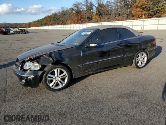 2009 Mercedes-Benz CLK-Class 3.5L with VIN WDBTK56F19T101462, listed as a Copart auction lot 78019244 with 170,288 mi miles and Salvage Title. Bid and sale history available at carsss.com. Image 1.