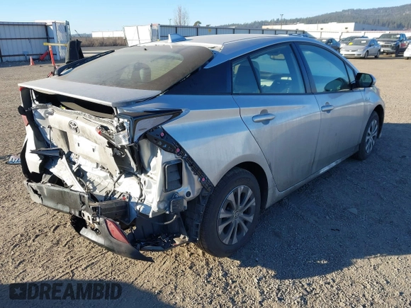 2020 Toyota Prius LE with VIN JTDL9RFU1L3018642, listed as a IAAI auction lot 41445840 with 41,090 mi miles and . Bid and sale history available at DreamBid. Image 4.
