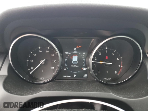 2017 Land Rover Range Rover Evoque SE with VIN SALVP2BG5HH252789, listed as a Copart auction lot 60990055 with 68,070 mi miles and Salvage title. Bid and sale history available at DreamBid. Image 9.