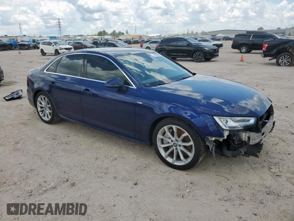 2019 Audi A4 Premium Plus with VIN WAUENAF45KN001851, listed as a Copart auction lot 61683595 with 79,444 mi miles and Salvage title. Bid and sale history available at DreamBid. Image 4.