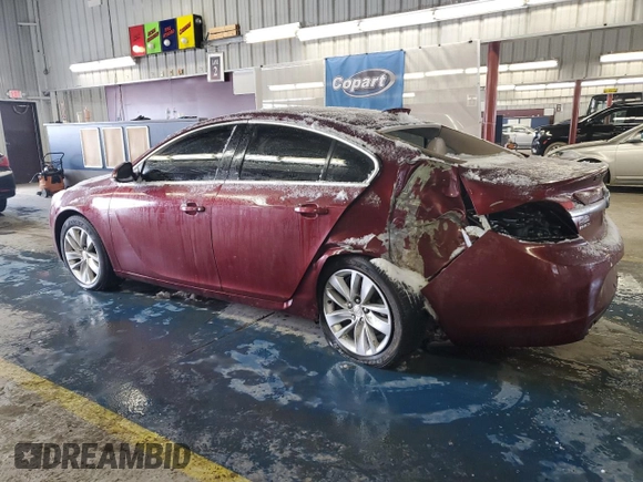 2016 Buick Regal Premium II with VIN 2G4GT5GX4G9142630, listed as a Copart auction lot 45099245 with 0 mi miles and Salvage Title. Bid and sale history available at carsss.com. Image 2.