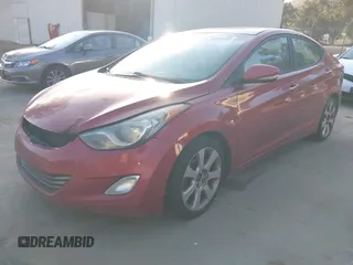 2012 Hyundai Elantra Limited with VIN KMHDH4AE2CU193594, listed as a IAAI auction lot 41556903 with 300,212 mi miles. Bid and sale history available at carsss.com. Image 2.