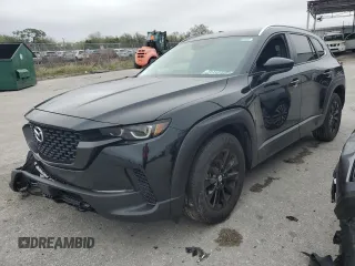 2025 Mazda CX-50 S Select with VIN 7MMVABAM6SN317805, listed as a Copart auction lot 46828215 with 4,855 mi miles and Clean Title. Bid and sale history available at DreamBid. Image 1.