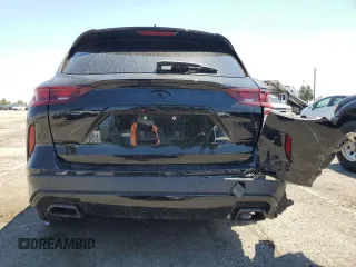 2023 Infiniti QX50 Sport with VIN 3PCAJ5FA8PF116427, listed as a Copart auction lot 56486685 with 34,769 mi miles and Salvage title. Bid and sale history available at DreamBid. Image 6.